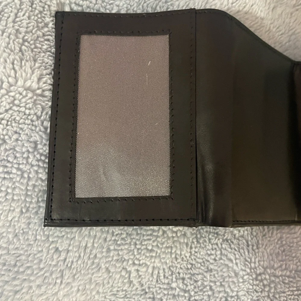 Vtg German Leather Trifold -Rare Eurocard “Deutschland” Credit card insert.